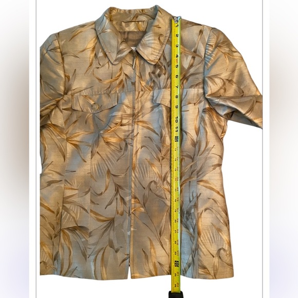 NWOT Vintage Basler Gold Patterned Jacket Size 38/Medium - Picture 4 of 9